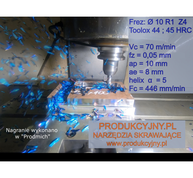 Frez z promieniem naroża fi 8 R1 INOX LINE